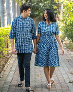 Indigo Warli Couple