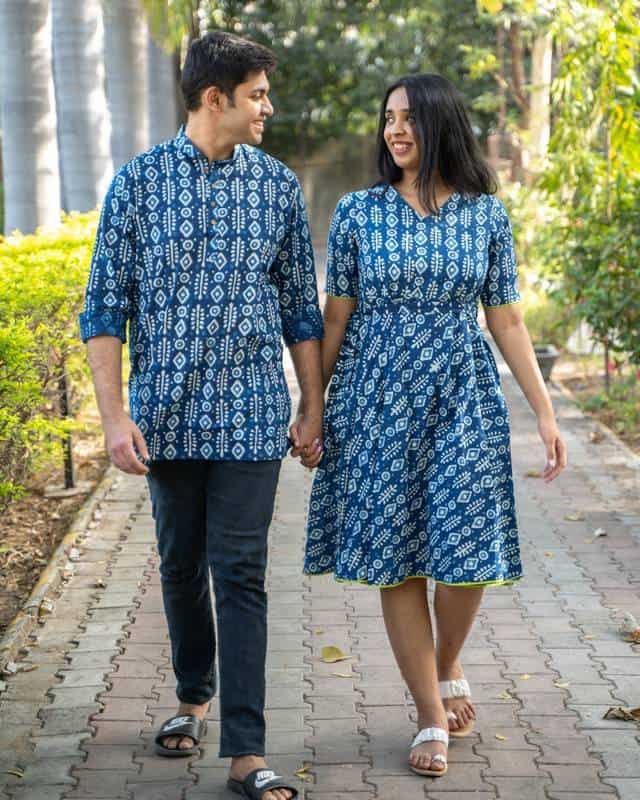 Indigo Warli Couple
