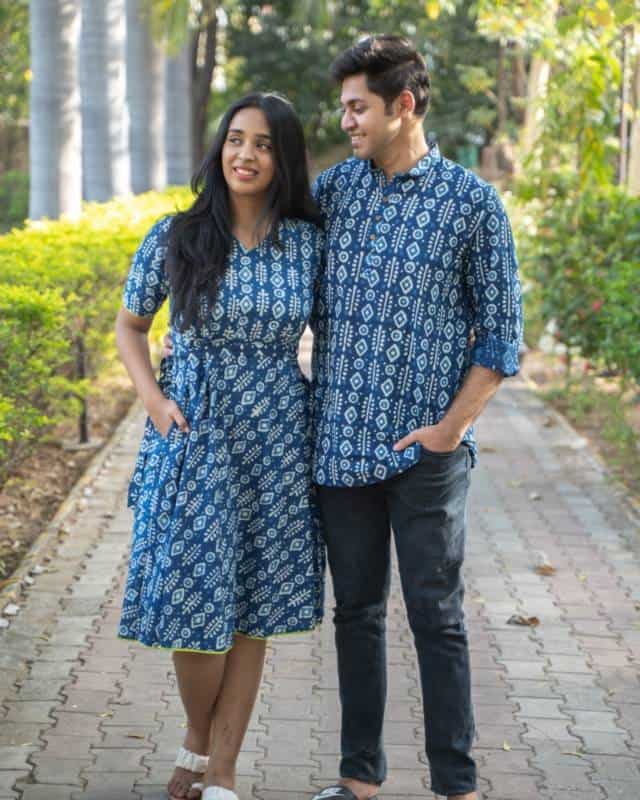 Indigo Warli Couple