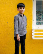 Grey Glorious Kids Kurta