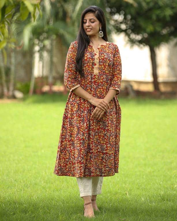 Tangerine Mist Dress With Pant