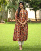 Tangerine Mist Dress With Pant