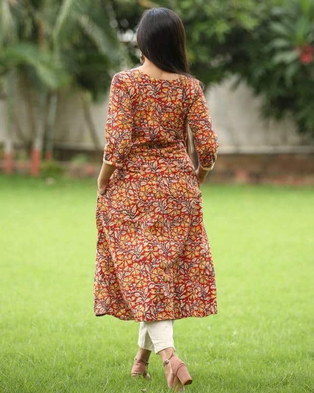 Tangerine Mist Dress With Pant
