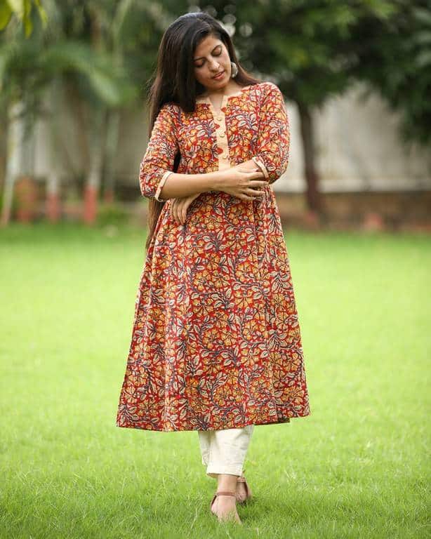 Tangerine Mist Dress With Pant