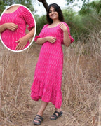 Pink Punch Senorita Ikat Nursing Dress