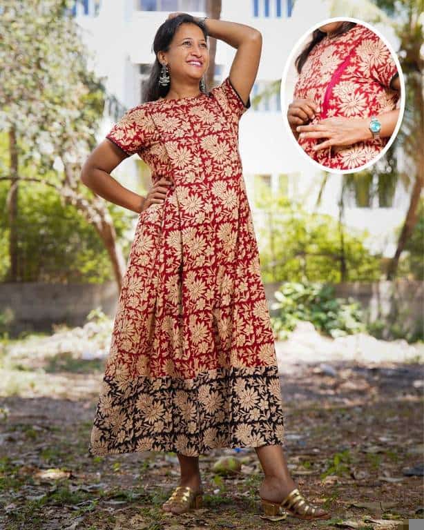 Queen Red Maternity Dress