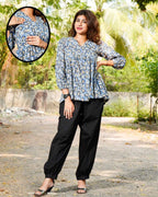 Sapphire Floret Maternity Short Kurti
