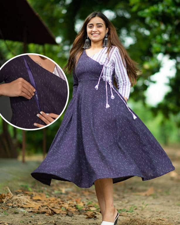 Purple Petunia Nursing Dress