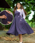 Purple Petunia Nursing Dress