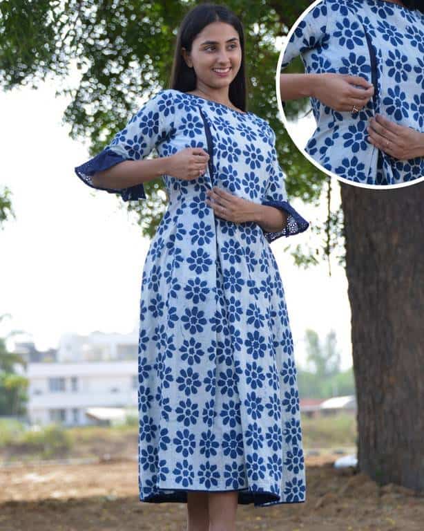 Aries Dappled Nursing Dress Main image