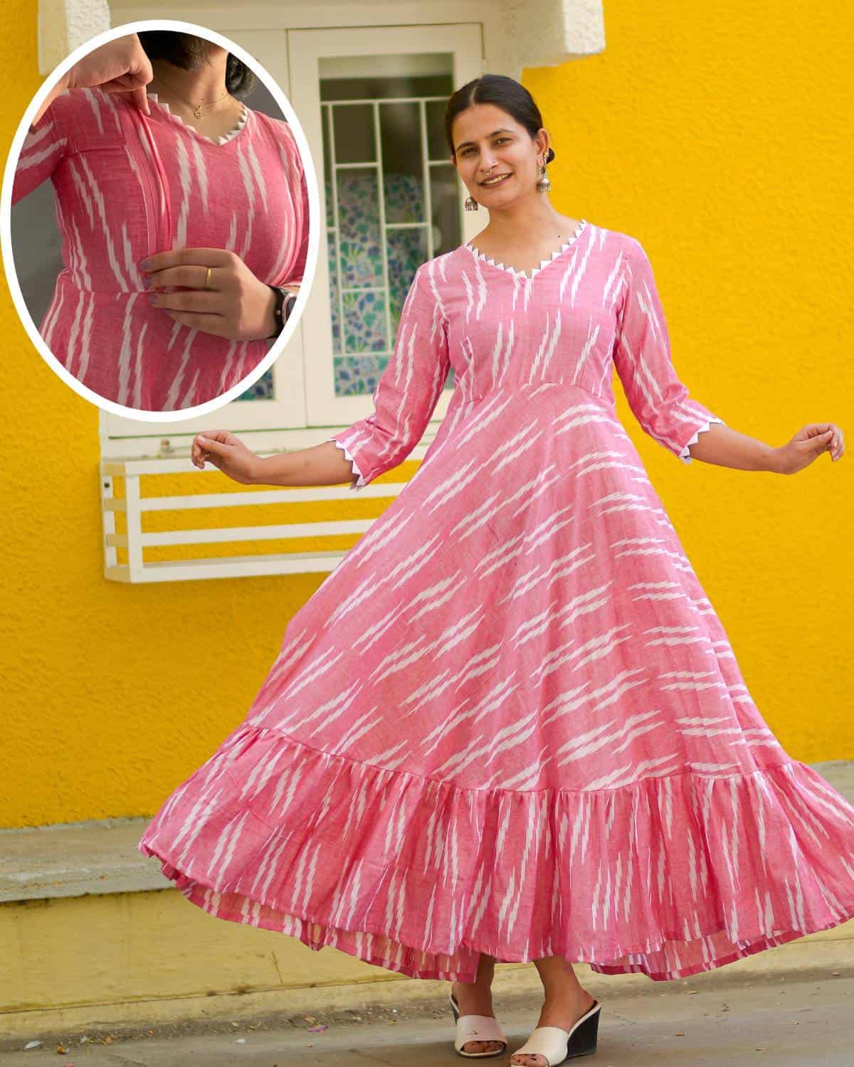 Pink Panache Nursing Dress