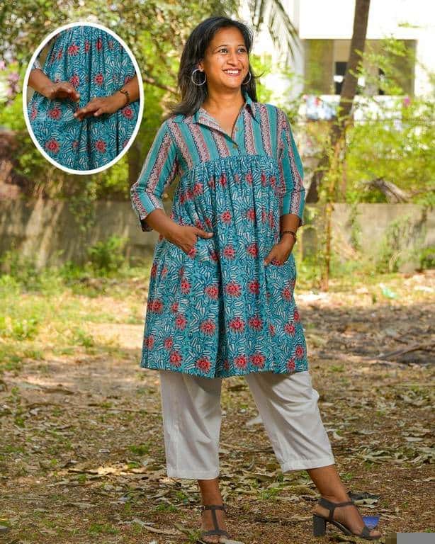 Cotton Candy Maternity Kurti