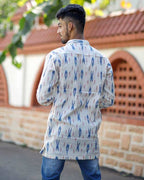 White Shift Ikat Kurta