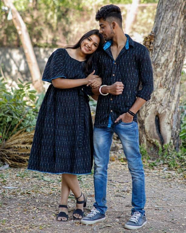 Ocean Black Couple Set