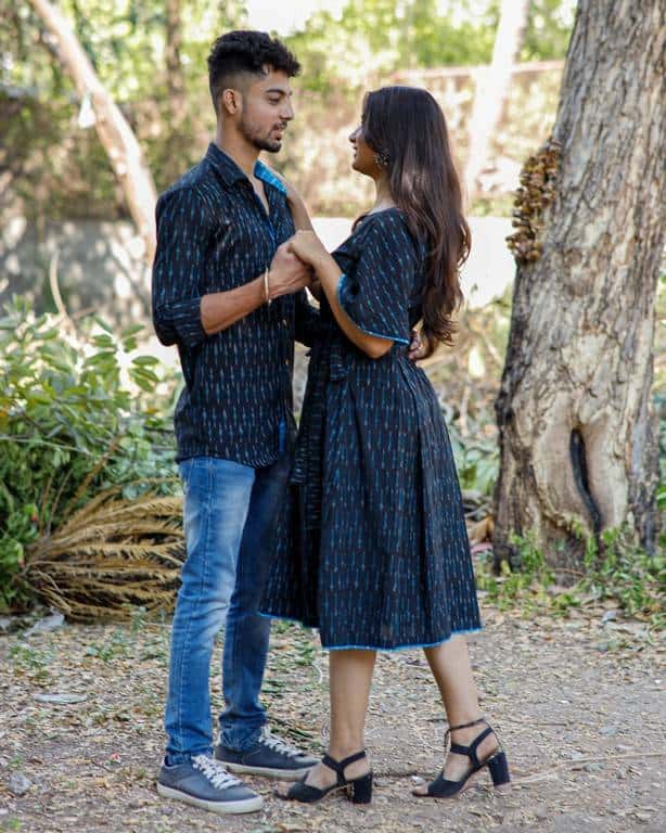 Ocean Black Couple Set