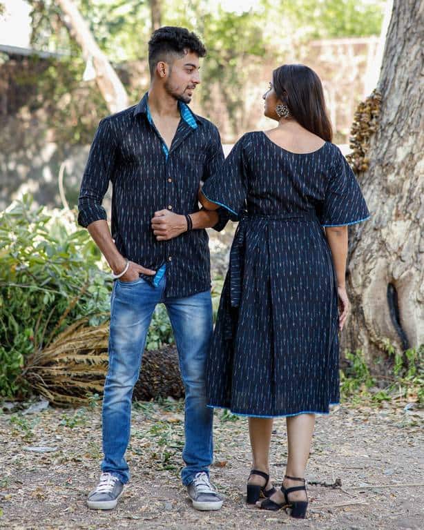 Ocean Black Couple Set
