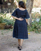 Ocean Black Dress with Belt
