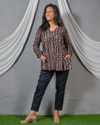 Black valley short kurti