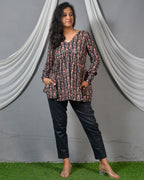 Black valley short kurti