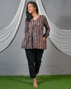 Black valley short kurti