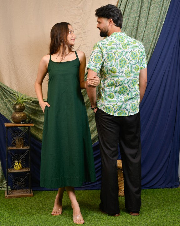 Forest Floral Jacket Couple Set