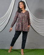 Black valley short kurti
