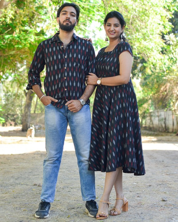 Blackberry Ikat Couple