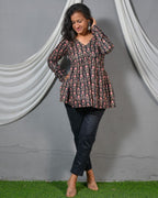 Black valley short kurti