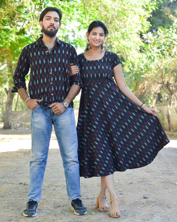 Blackberry Ikat Couple