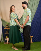 Forest Floral Jacket Couple Set