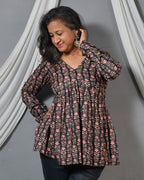 Black valley short kurti