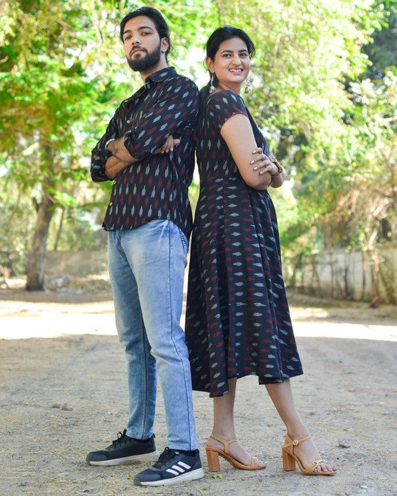Blackberry Ikat Couple
