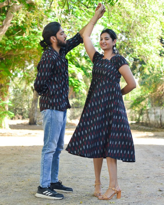 Blackberry Ikat Couple