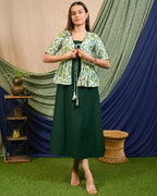 Forest Floral Jacket Maternity Dress