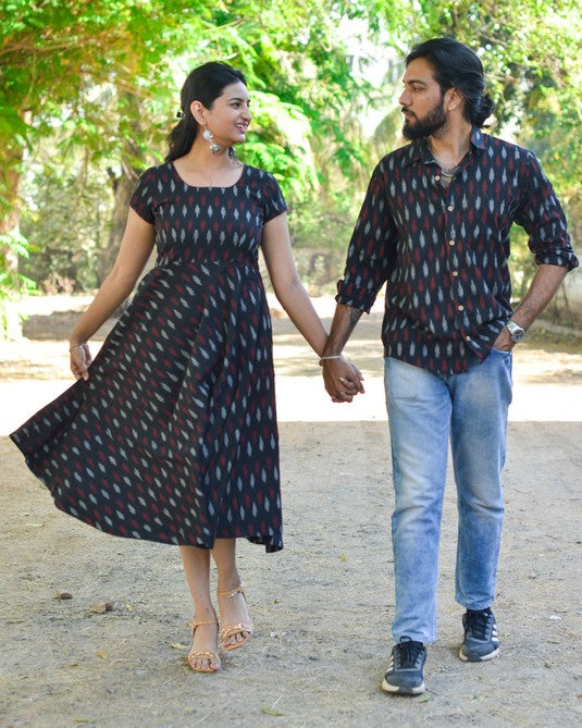 Blackberry Ikat Couple