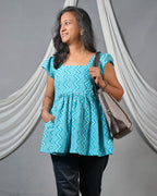 ZigWave blue short kurti
