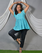 ZigWave blue short kurti