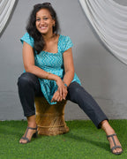 ZigWave blue short kurti