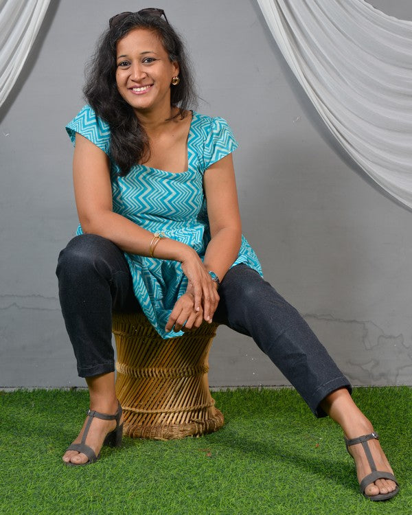 ZigWave blue short kurti