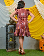 Maroon Panache Kids Dress