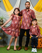Maroon Panache Father Kid Twining