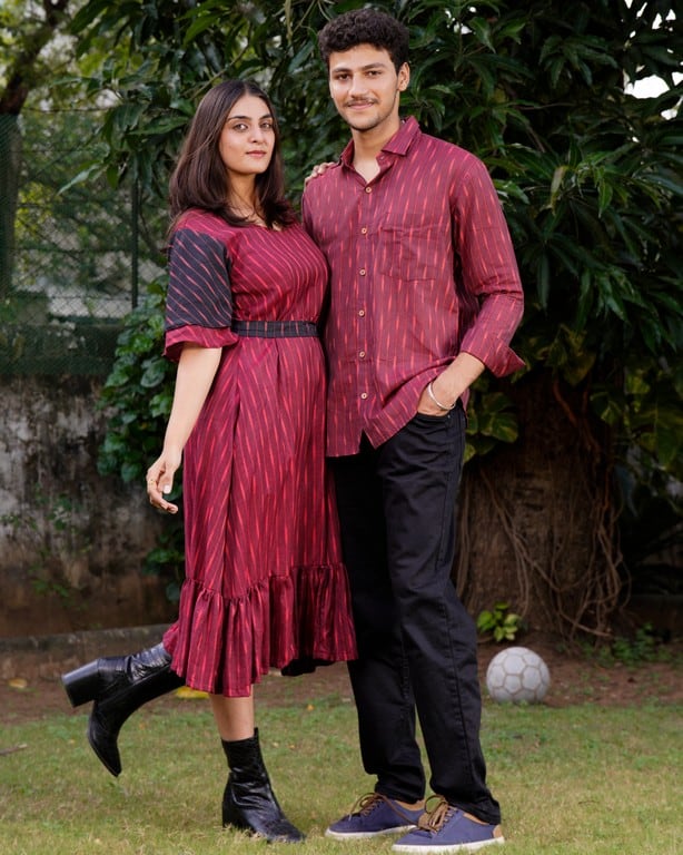 Beetroot Diverting Threads Couple Set