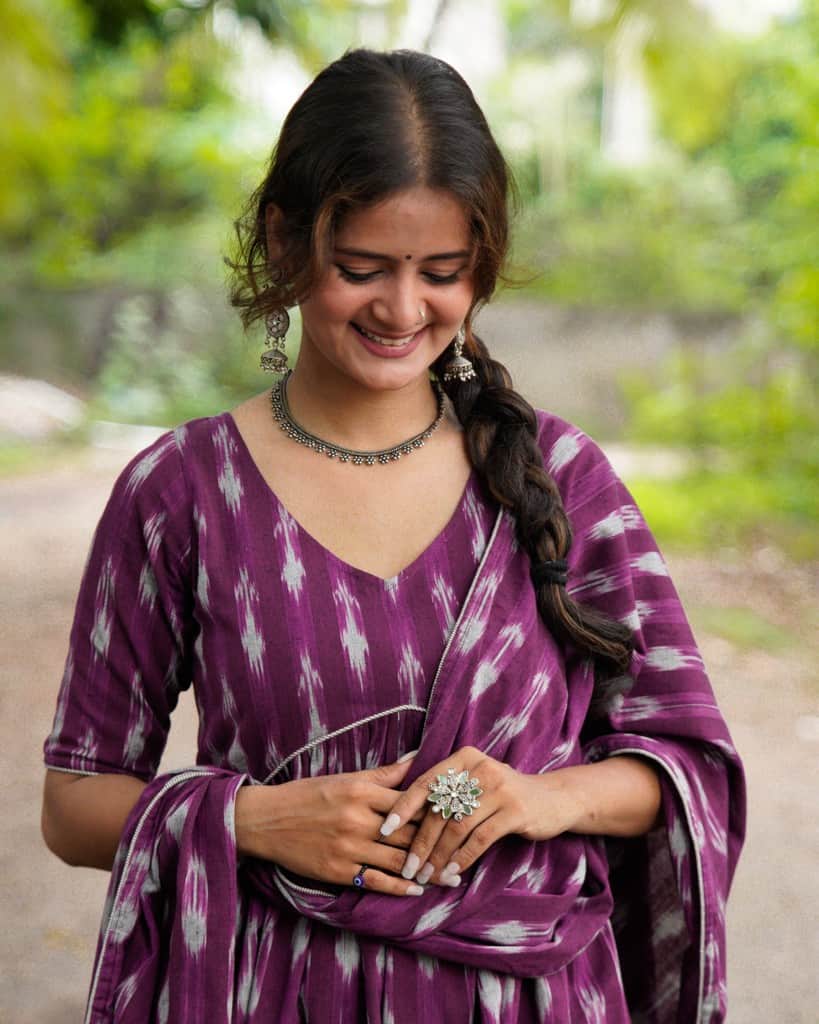 Purple Aster Sharara Set