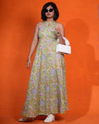 Mint Green Halter Neck Dress