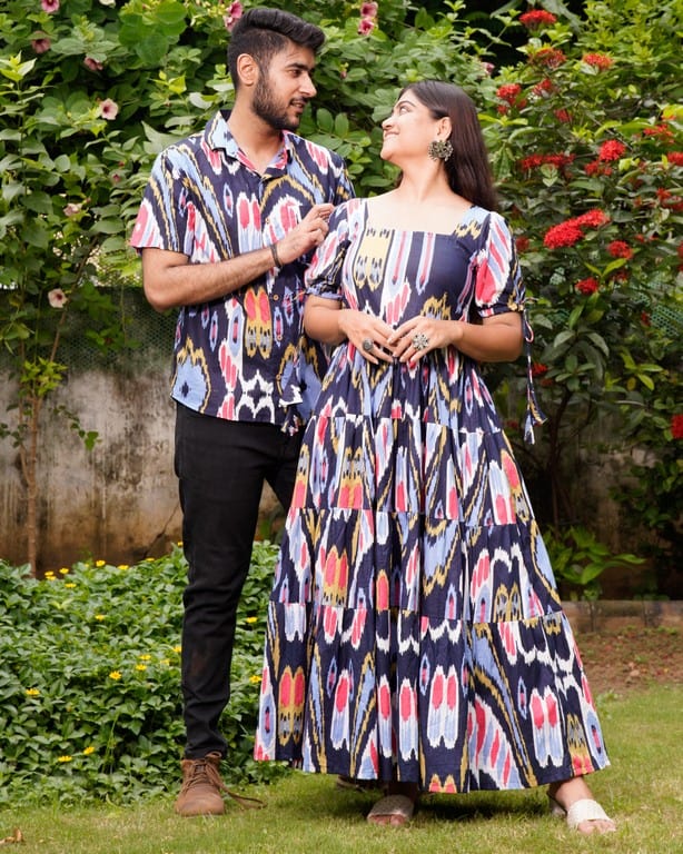 Banjaran Long Dress Couple Set