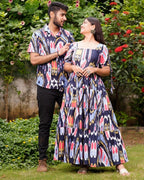 Banjaran Long Dress Couple Set