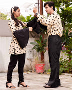Black Cinnamon Cupid Retro Couple Set