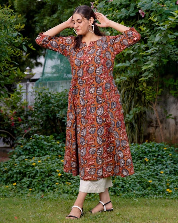Mustard Floral Kiara Dawn Kurta