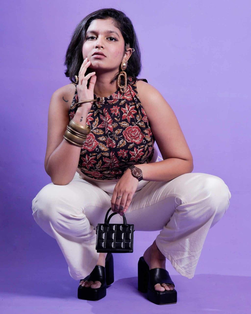 Black Rose Co-ord Set