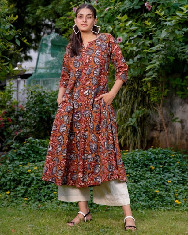 Mustard Floral Kiara Dawn Kurta